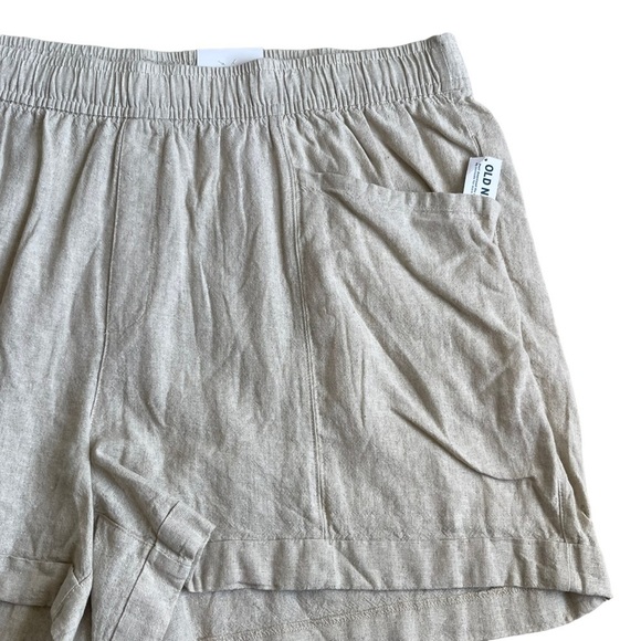 Old Navy Women’s High Waisted Linen Blend Utility Shorts Plus Size 3X Pull On - Picture 5 of 9